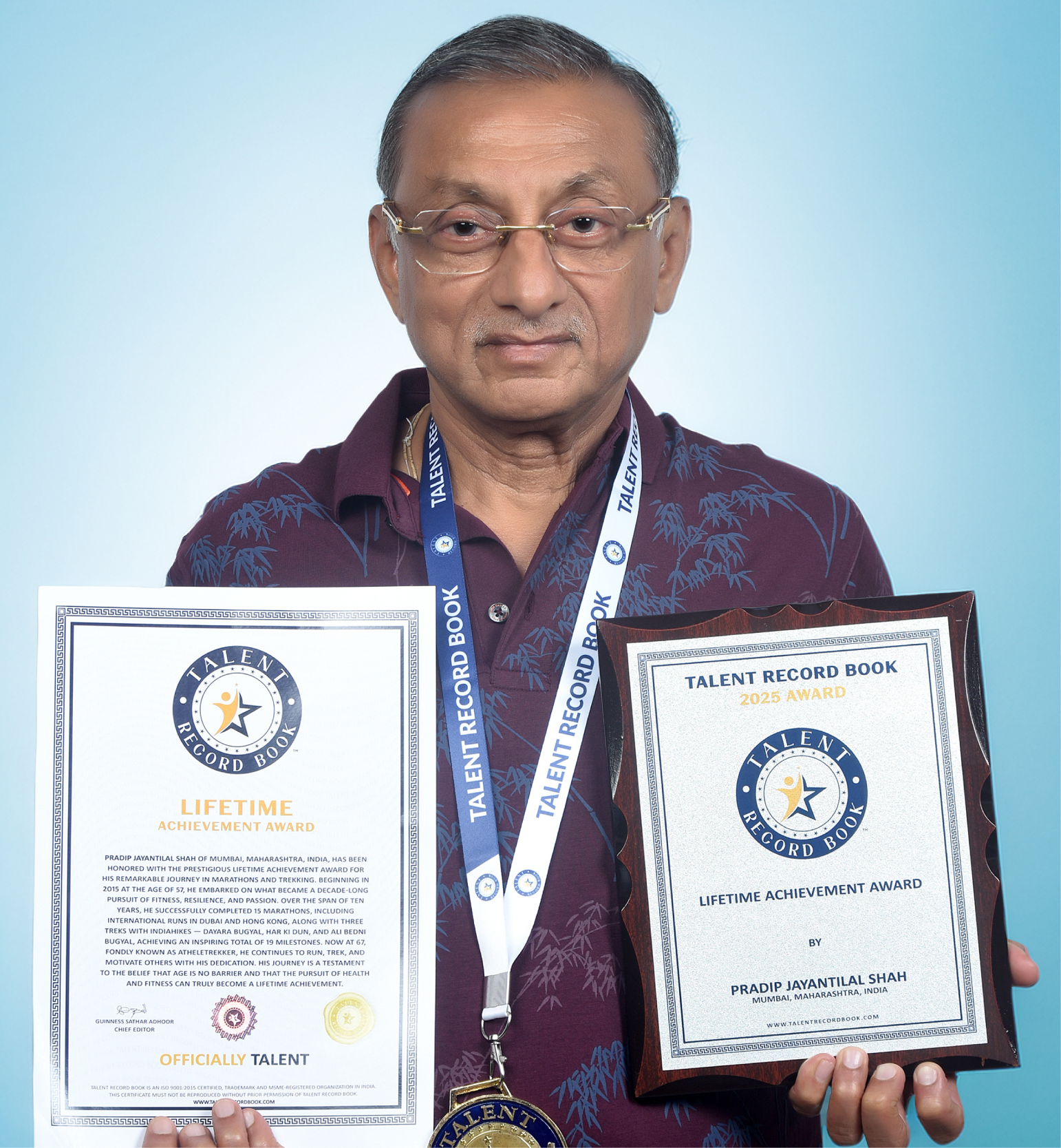 PRADIP JAYANTILAL SHAH - LIFETIME ACHIEVEMENT AWARD
